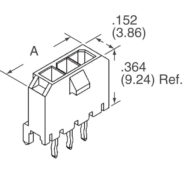 1445093-6 TE Connectivity AMP Connectors  Embases à broches mâles